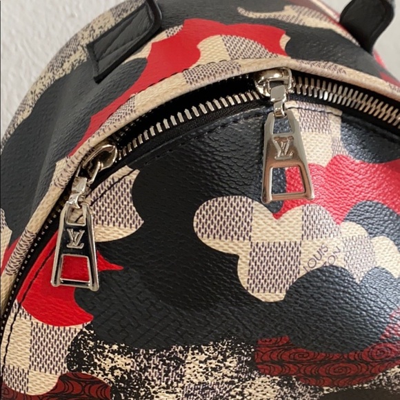 Louis Vuitton Limited Edition Palm Springs Backpack in Patchwork Wave Damier - Picture 8 of 16